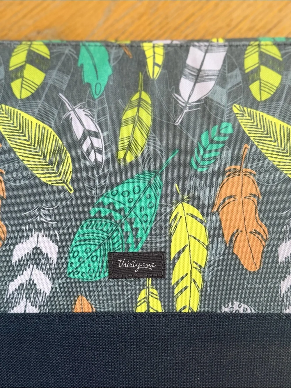 thirty-one Falling Feather Print Storage Box - collapsible nwt set of 2